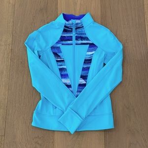 Ivivva by Lululemon Blue Zip up Jacket